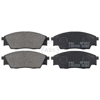 Jeu de 4 plaquettes de frein avant A.B.S. [36699]
