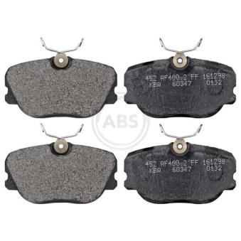 Jeu de 4 plaquettes de frein avant A.B.S. 36705 pour VOLKSWAGEN POLO 2.3 Turbo - 190cv