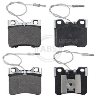 Jeu de 4 plaquettes de frein avant A.B.S. [36751]