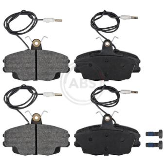 Jeu de 4 plaquettes de frein avant A.B.S. [36770]