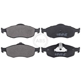 Jeu de 4 plaquettes de frein avant A.B.S. [36809]