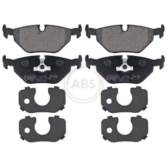 Jeu de 4 plaquettes de frein arrière A.B.S. [36824]