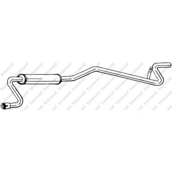 Silencieux arrière BOSAL 287-177