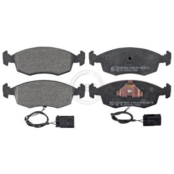 Jeu de 4 plaquettes de frein avant A.B.S. OEM 6704270