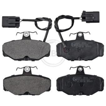 Jeu de 4 plaquettes de frein arrière A.B.S. 36847 pour FORD SIERRA 2.0 4x4 - 120cv