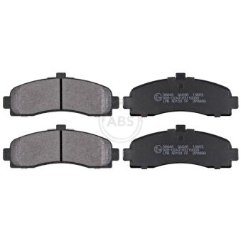 Jeu de 4 plaquettes de frein avant A.B.S. 36848 pour CADILLAC DEVILLE 4.6 Concours - 279cv