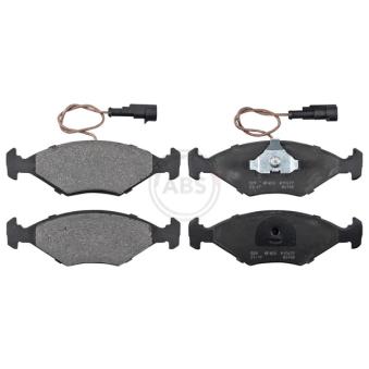 Jeu de 4 plaquettes de frein avant A.B.S. [36855]