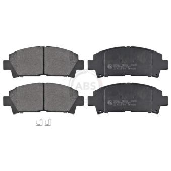 Jeu de 4 plaquettes de frein avant A.B.S. [36866]