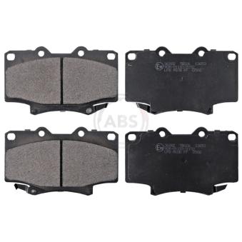 Jeu de 4 plaquettes de frein avant A.B.S. [36882]