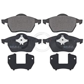 Jeu de 4 plaquettes de frein avant A.B.S. 36898 pour SAAB 95 1.9 TDI - 110cv