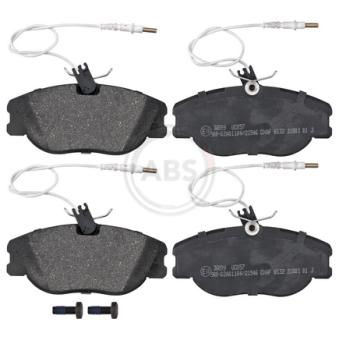 Jeu de 4 plaquettes de frein avant A.B.S. [36899]