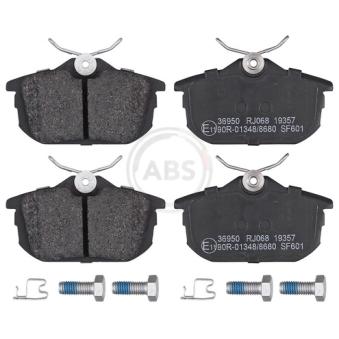 Jeu de 4 plaquettes de frein arrière A.B.S. [36950]