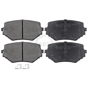 Jeu de 4 plaquettes de frein avant A.B.S. [36965]
