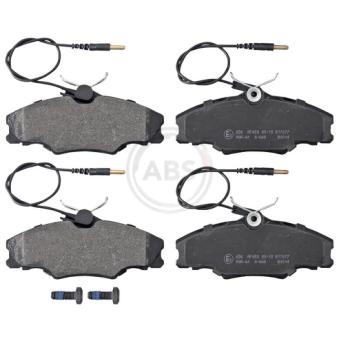 Jeu de 4 plaquettes de frein avant A.B.S. 36976 pour KIA PRO CEED 1.8 16V - 110cv