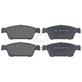 Jeu de 4 plaquettes de frein avant A.B.S. 37002 pour DAEWOO TICO 0.8 - 52cv