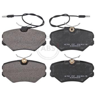 Jeu de 4 plaquettes de frein avant A.B.S. OEM 425098 Jeu de 4 plaquettes de frein avant A.B.S. OEM 425098
