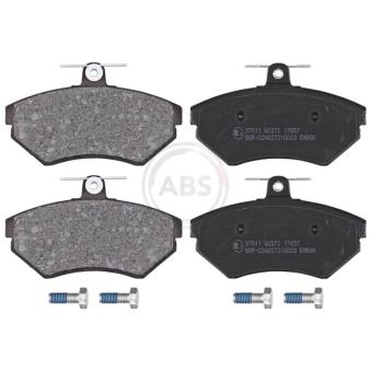 Jeu de 4 plaquettes de frein avant A.B.S. 37011 pour PEUGEOT 306 1.0 - 50cv