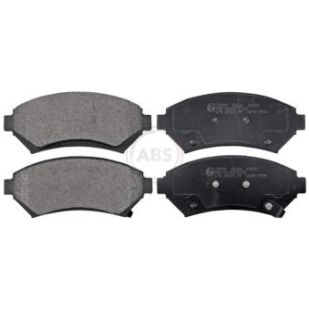 Jeu de 4 plaquettes de frein avant A.B.S. 37015 pour OPEL SINTRA 2.2 DTI - 116cv
