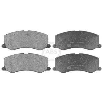 Jeu de 4 plaquettes de frein avant A.B.S. 37017 pour AUDI A3 1.3 4WD - 68cv