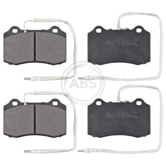 Jeu de 4 plaquettes de frein avant A.B.S. [37049]