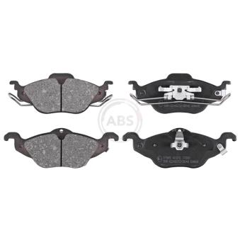 Jeu de 4 plaquettes de frein avant A.B.S. [37065]
