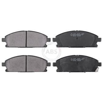 Jeu de 4 plaquettes de frein avant A.B.S. [37081]