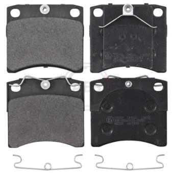 Jeu de 4 plaquettes de frein avant A.B.S. [37099]
