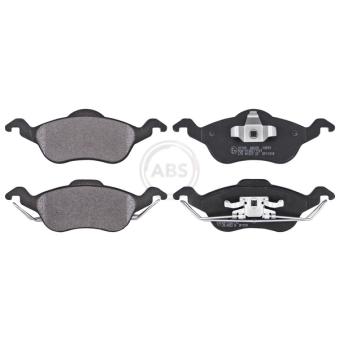 Jeu de 4 plaquettes de frein avant A.B.S. 37100 pour MERCEDES-BENZ CLASSE E 1.6 16V - 100cv