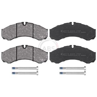 Jeu de 4 plaquettes de frein arrière A.B.S. [37113]
