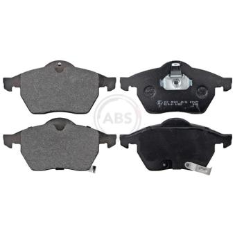 Jeu de 4 plaquettes de frein avant A.B.S. 37116 pour MITSUBISHI L 2.3 -16 - 150cv