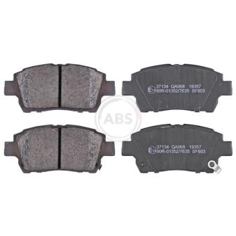 Jeu de 4 plaquettes de frein avant A.B.S. [37134]