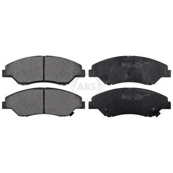 Jeu de 4 plaquettes de frein avant A.B.S. 37137 pour NISSAN PIXO 2.0 TD - 83cv