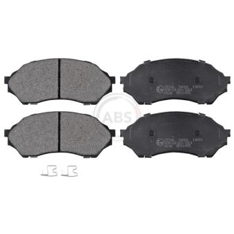 Jeu de 4 plaquettes de frein avant A.B.S. [37186]