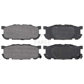 Jeu de 4 plaquettes de frein arrière A.B.S. 37190 pour VOLKSWAGEN SANTANA 1.8 - 146cv