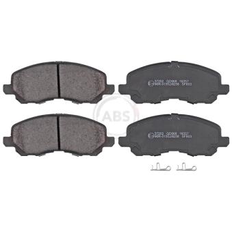 Jeu de 4 plaquettes de frein avant A.B.S. [37202]