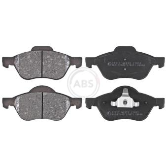 Jeu de 4 plaquettes de frein avant A.B.S. 37217 pour RENAULT MEGANE 1.9 DCI - 131cv