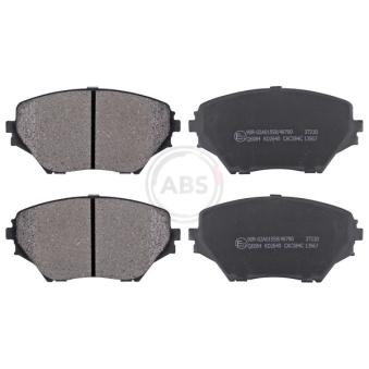 Jeu de 4 plaquettes de frein avant A.B.S. [37230]