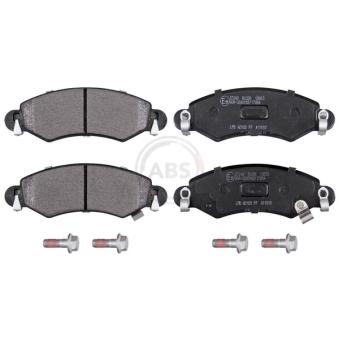 Jeu de 4 plaquettes de frein avant A.B.S. [37249]