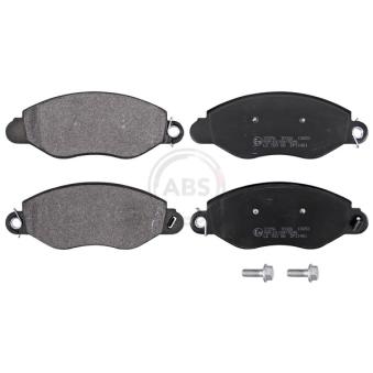 Jeu de 4 plaquettes de frein avant A.B.S. [37256]