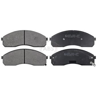 Jeu de 4 plaquettes de frein avant A.B.S. [37275]