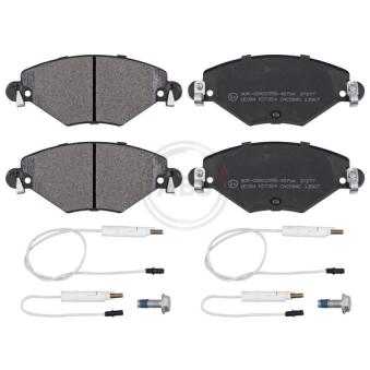 Jeu de 4 plaquettes de frein avant A.B.S. [37277]