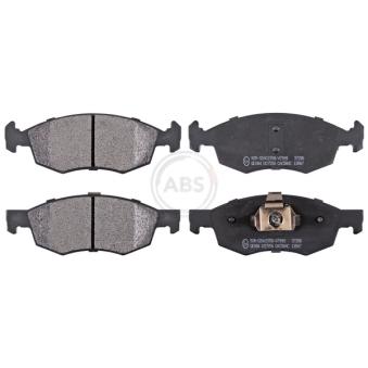Jeu de 4 plaquettes de frein avant A.B.S. [37286]