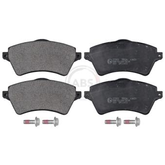 Jeu de 4 plaquettes de frein avant A.B.S. [37303]