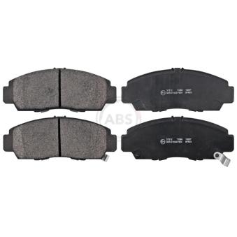Jeu de 4 plaquettes de frein avant A.B.S. [37312]
