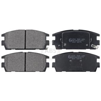 Jeu de 4 plaquettes de frein arrière A.B.S. [37324]