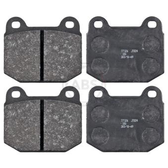 Jeu de 4 plaquettes de frein avant A.B.S. 37326 pour TOYOTA COROLLA 1.8 - 222cv