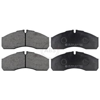 Jeu de 4 plaquettes de frein avant A.B.S. [37379]