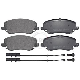 Jeu de 4 plaquettes de frein avant A.B.S. [37380]