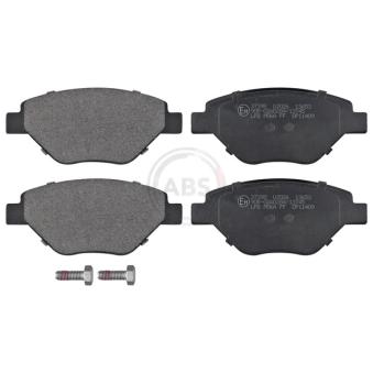 Jeu de 4 plaquettes de frein avant A.B.S. [37398]