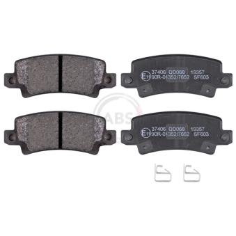 Jeu de 4 plaquettes de frein arrière A.B.S. [37406]